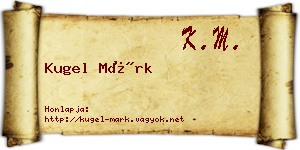 Kugel Márk névjegykártya